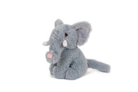 Slon sedící plyš 17cm šedivý 0m+