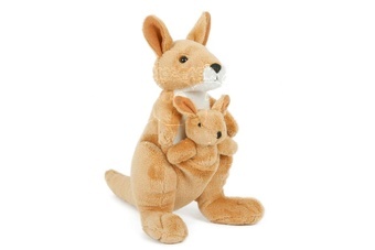 Klokan s mládětem plyš 16cm 0m+