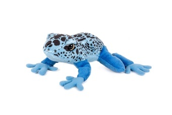 Žába modrá ležící plyš 21x19cm 0m+