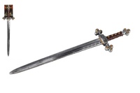 Meč rytířský plast 72cm na kartě