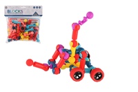 Stavebnice kostky plast 2 barvy v sáčku 24,5x23cm