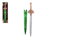 Meč elfí v pouzdře plast 54cm na kartě