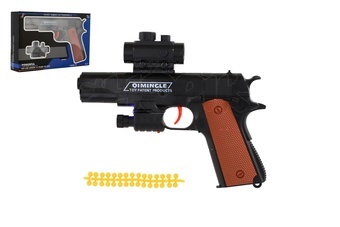 Pistole na měkké kuličky plast 20cm