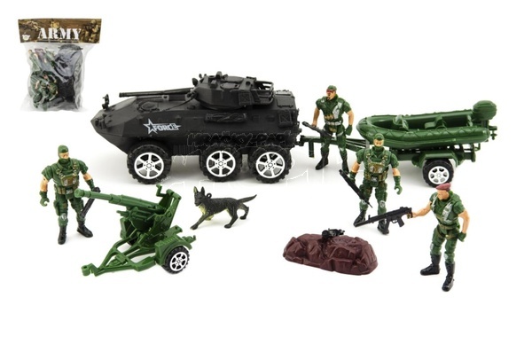 Vojáci plastová sada s doplňky