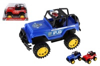 Auto policie terénní plast 22cm na setrvačník 2 barvy v blistru