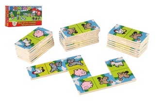 Dřevěné Domino Moje první zvířátka