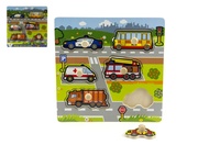 Dřevěná vkládačka Moje první auta