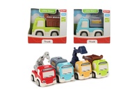 +Auto nákladní plast 9-10cm na setrvačník 4 druhy v krabičce 11x10x7cm 18m+