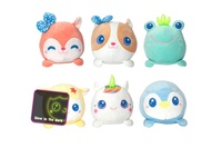 Zvířátko svítící ve tmě plyšové 20x26cm 6 druhů 24m+