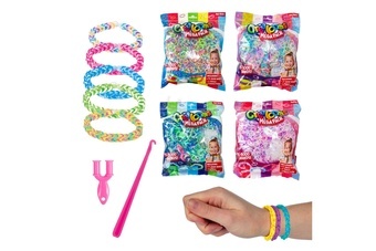 Udělej si svůj náramek - gumičky 5000ks + náčiní 4 barvy v sáčku 17x22cm