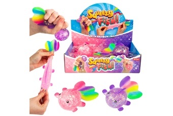 Ryba mačkací antistresová silikon třpytivý 13cm různé druhy