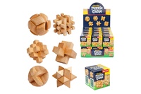 Hlavolam 3D puzzle dřevěný v krabičce různé druhy