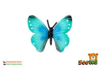 Motýl tropický Morpho Helena zooted plast 7cm