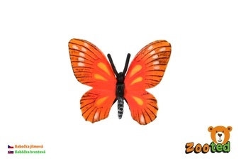 Motýl Monarcha jilmová (babočka) zooted plast 5,5cm