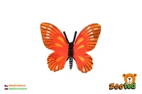 Motýl Monarcha jilmová (babočka) zooted plast 5,5cm