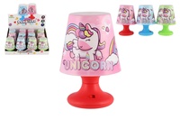 Mini lampička s jednorožcem plastová 11cm různé barvy