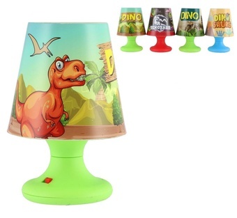 Mini lampička s dinosaurem na stůl plastová 11cm
