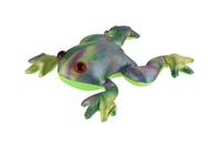 Žába plněná pískem 440 g mačkací antistresová látka 16cm v sáčku