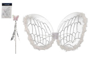 Křídla anděl s hůlkou nylon v sáčku 30,5x46x1cm karneval