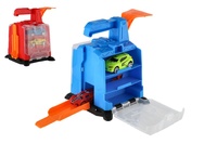 Garáž + 2 auta plast s vystřelovacím mechanismem 16x19x15cm