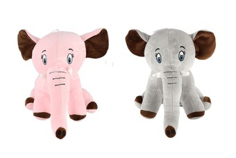 Slon sedící plyš 30cm 2 barvy