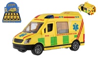 Auto ambulance plastové 12cm na setrvačník