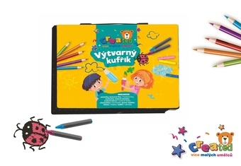 Sada na malování - Art box kreativní sada created v plastovém kufříku 28x21x4cm