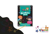 Škrabací/Vyškrabovací notes created barevný 10 listů 10x14cm v sáčku