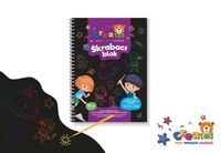 Škrabací/Vyškrabovací notes barevný created 10 listů 14x20cm v sáčku