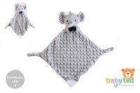 Slon usínáček babyted kousátko, chrastítko plyš 25x25cm  na kartě v sáčku 0m+