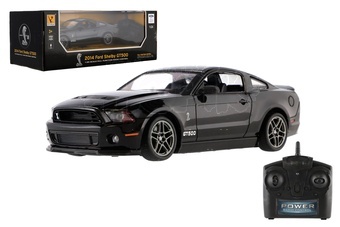 Auto RC Ford Shelby GT500 plast 18cm 2,4GHz na dálk. ovládání na baterie se světlem v krabici 29x11