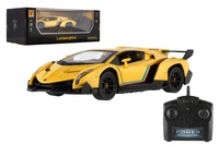 Auto RC Lamborghini plast 20cm 2,4GHz na dálk. ovládání na baterie se světlem v krabici 29x11x14cm