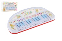 Piánko zvířátka plast 35cm pro nejmenší na baterie se zvukem v krabici 43x24x9cm