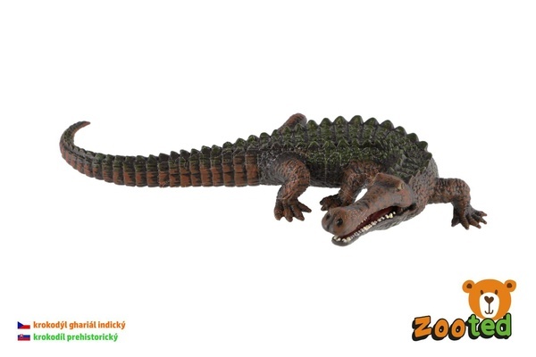 Krokodýl ghariál indický zooted plast 17cm