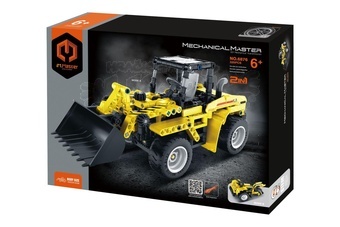Stavebnice iM.MASTER 2v1 stavební auto plast 320 dílků v krabici 31x23x7cm