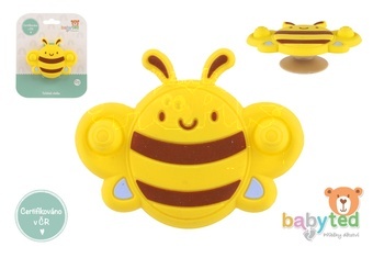 Točáček včelka babyted silikon/plast 9x7cm na kartě 0m+
