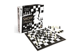 Šachy & Dáma 2v1 společenská strategická hra v krabici 26,5x26,5x5cm