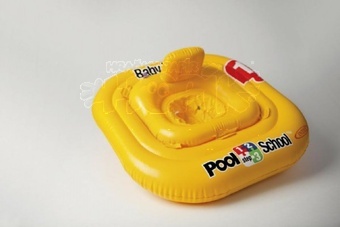 Baby kruh nafukovací žlutý 79x79 cm od 1-2 let