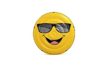 Lehátko smajlík nafukovací 173x27cm