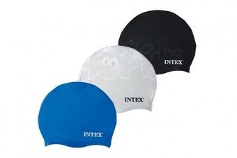 Koupací čepice silikonová 3 barvy v krabičce 7x14,5x2,5cm 8+