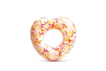 Kruh nafukovací kobliha srdce průměr 104cm v krabici 19,5x18x4,5cm 9+