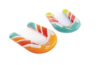 Plovací deska/lehátko s průhledem nafukovací s úchyty 84x79cm 2 barvy v krabici 20x19x6cm