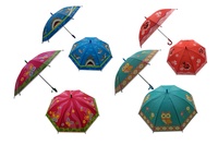 Deštník vystřelovací s píšťalkou různé druhy 66cm
