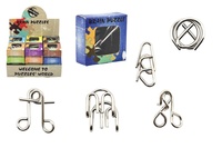 Hlavolam kovový v krabičce různé druhy