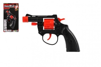 Pistole na kapsle 8 ran plast 13cm na kartě