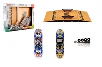 Skateboard prstový šroubovací 10cm 2ks plast s rampou