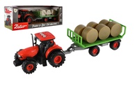 Traktor Zetor s vlekem a balíky 36cm