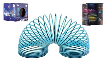 Spirála pružina vesmír plastová průměr 6,5cm