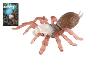 Pavouk antistresový pevné tělo plast/silikon 19x18cm na kartě