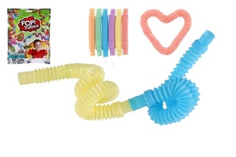 Stavebnice trubky trubičky husí krky natahovací 6ks v sáčku